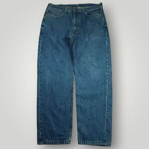 Levi's 550 Jeans Mens 38x30 Relaxed Fit Wide Leg Grunge Medium Stone Wash Blue